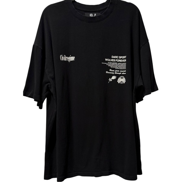Darc‎ Sport Wolves Forever Graphic Tee Shirt LTD Edition 996/1000 Oversized XL - Picture 2 of 4